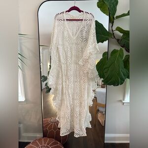 Jen's Pirate Booty Cream Crochet Caftan